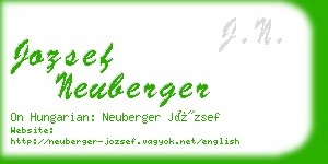 jozsef neuberger business card
